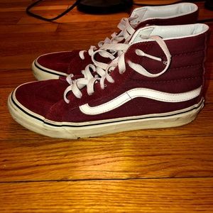 Women’s size 7 burgundy vans
